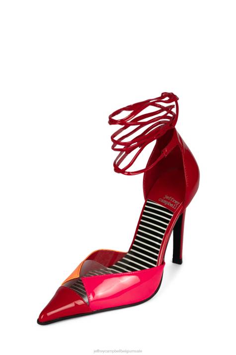 vrouwen Jeffrey Campbell ovio heldere streep multi V2LZ1367 hakken pomp