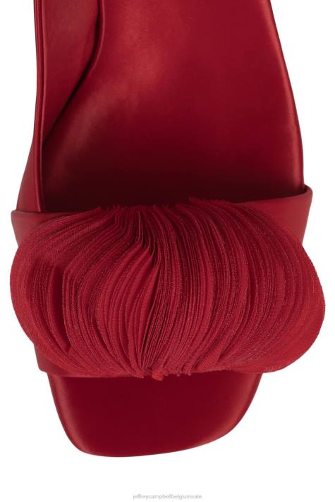 vrouwen Jeffrey Campbell rooskleurig rood satijn V2LZ1314 hakken pomp