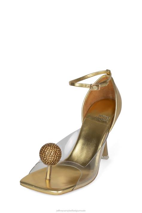 vrouwen Jeffrey Campbell verfijning goud V2LZ1335 hakken pomp
