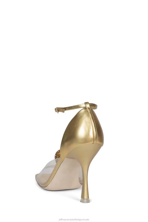 vrouwen Jeffrey Campbell verfijning goud V2LZ1335 hakken pomp
