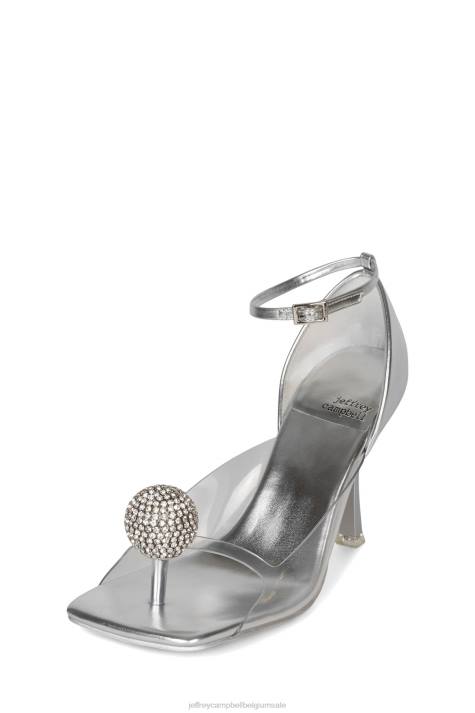 vrouwen Jeffrey Campbell verfijning zilver V2LZ1336 hakken pomp