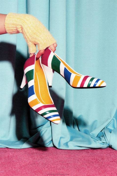 vrouwen Jeffrey Campbell veronicas wit helder multi V2LZ1372 hakken pomp