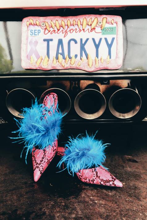 vrouwen Jeffrey Campbell bevedering zwarte witte slang V2LZ1695 muilezel met hakken