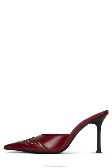 vrouwen Jeffrey Campbell bijt me rood V2LZ1650 muilezel met hakken