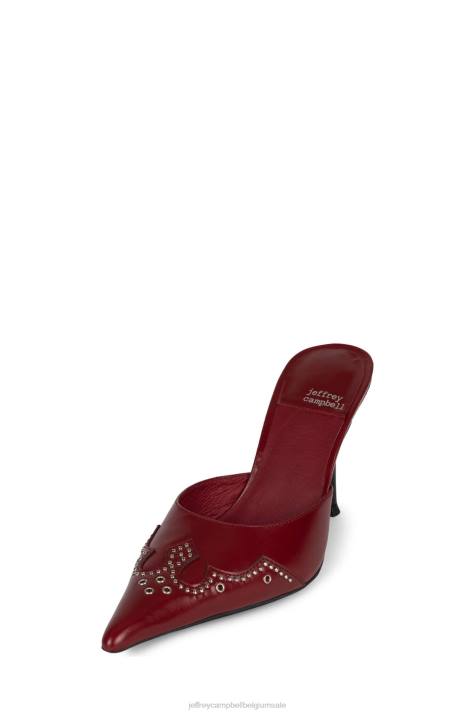 vrouwen Jeffrey Campbell bijt me rood V2LZ1650 muilezel met hakken