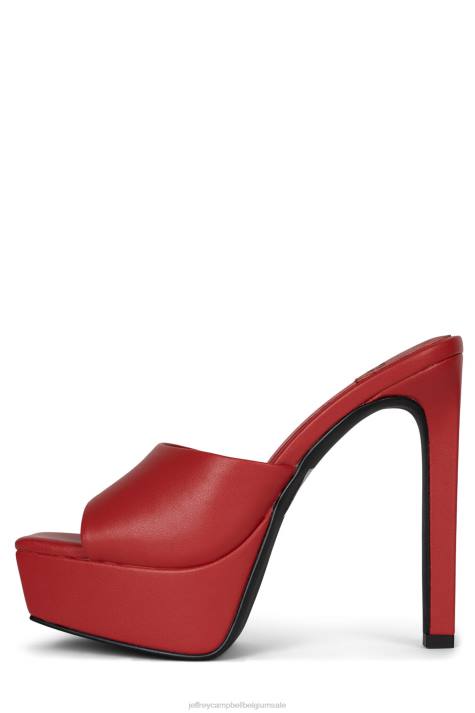vrouwen Jeffrey Campbell gaan-glam rood V2LZ1663 muilezel met hakken