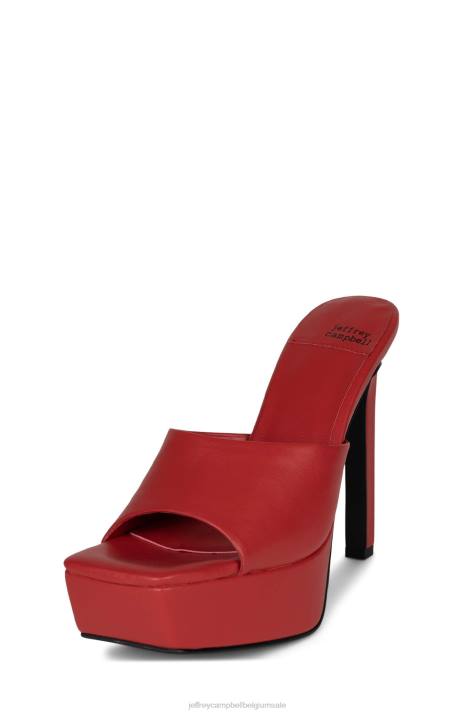 vrouwen Jeffrey Campbell gaan-glam rood V2LZ1663 muilezel met hakken