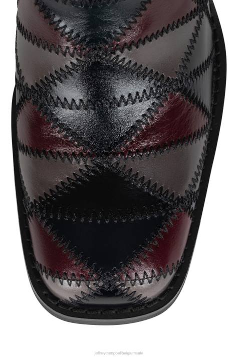 vrouwen Jeffrey Campbell karma zwart grijs multi V2LZ1723 muilezel met hakken