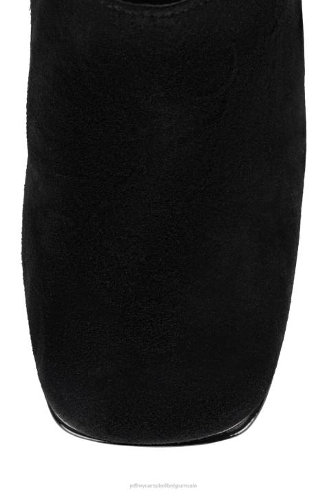 vrouwen Jeffrey Campbell luna-luv-s zwart suède tin V2LZ1725 muilezel met hakken