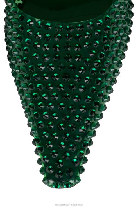 vrouwen Jeffrey Campbell romantisch groene combi V2LZ1710 muilezel met hakken