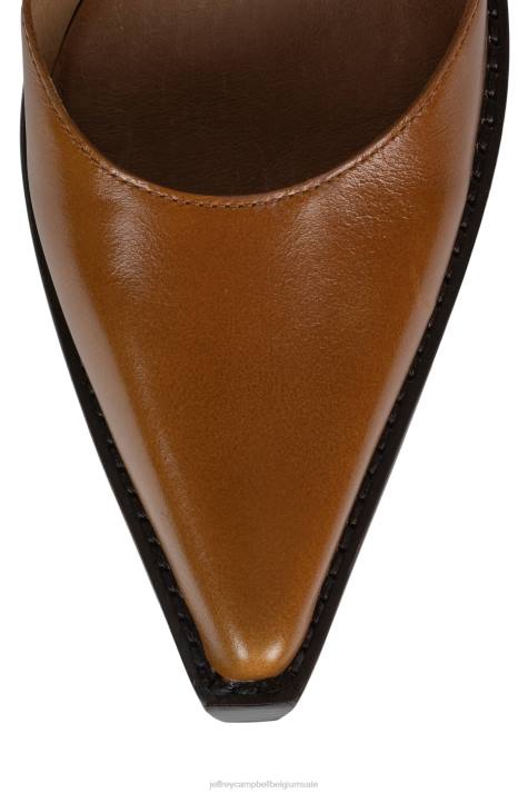 vrouwen Jeffrey Campbell storing bruinen V2LZ94 muilezel met hakken