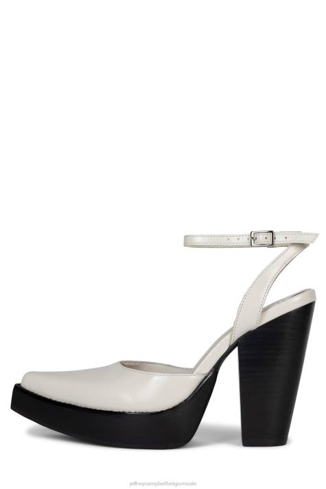 vrouwen Jeffrey Campbell storing ivoor V2LZ93 muilezel met hakken