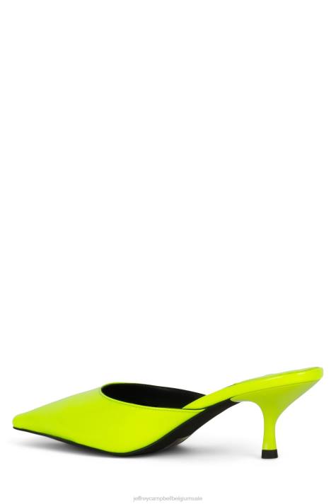 vrouwen Jeffrey Campbell verfijnd felgeel patent V2LZ1715 muilezel met hakken