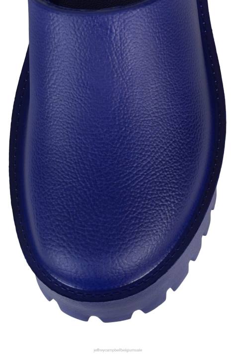 vrouwen Jeffrey Campbell verstoppen blauw V2LZ1693 muilezel met hakken