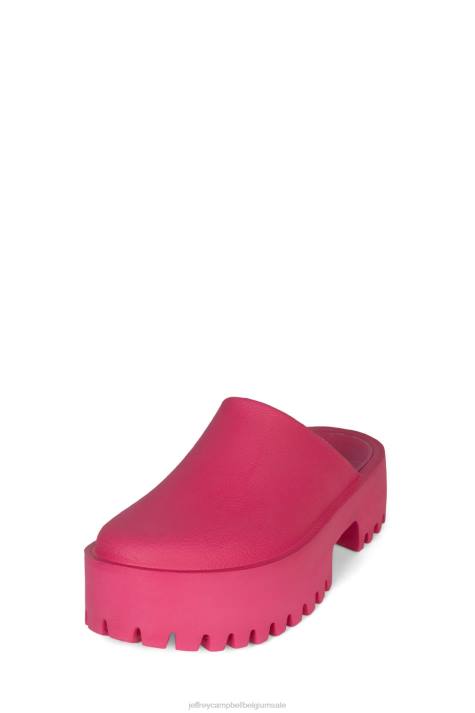 vrouwen Jeffrey Campbell verstoppen fuchsia V2LZ1689 muilezel met hakken
