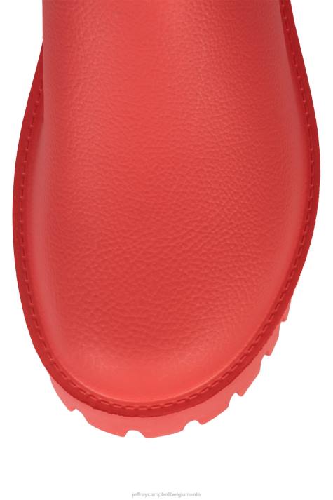 vrouwen Jeffrey Campbell verstoppen rood V2LZ1687 muilezel met hakken