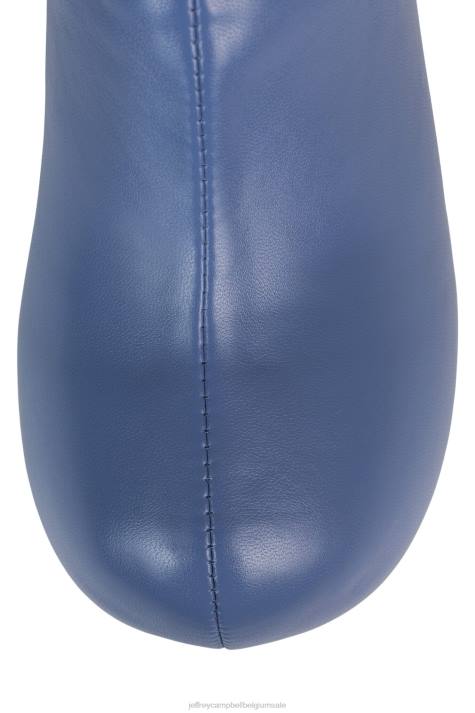 vrouwen Jeffrey Campbell verstoppen stoffig blauw V2LZ1647 muilezel met hakken