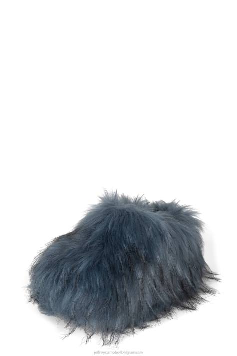 vrouwen Jeffrey Campbell verstopping-f blauw V2LZ1733 muilezel met hakken