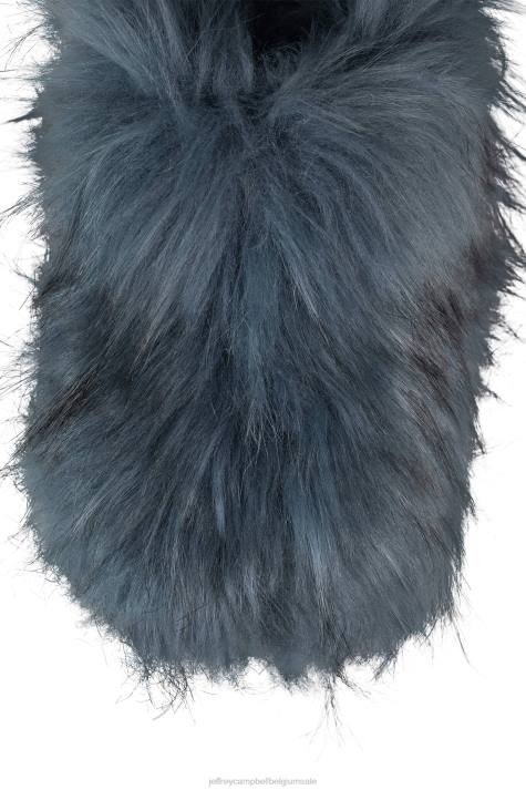 vrouwen Jeffrey Campbell verstopping-f blauw V2LZ1733 muilezel met hakken