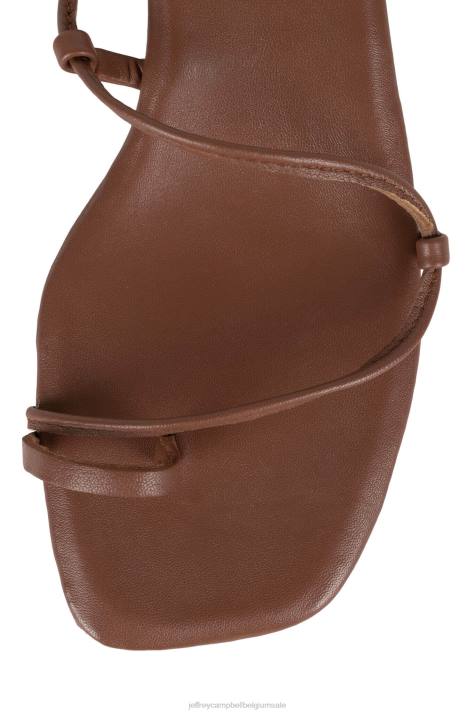 vrouwen Jeffrey Campbell agaat-2 bruin V2LZ1597 sandaal met hak