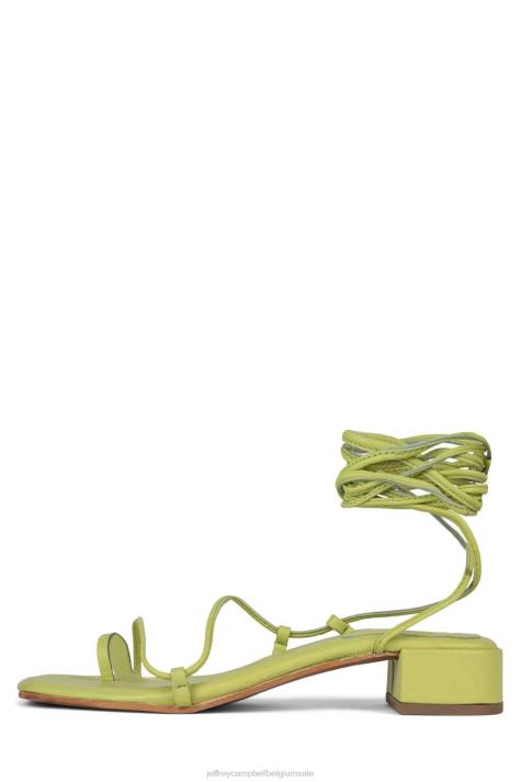 vrouwen Jeffrey Campbell agaat-2 chartreuse V2LZ1599 sandaal met hak