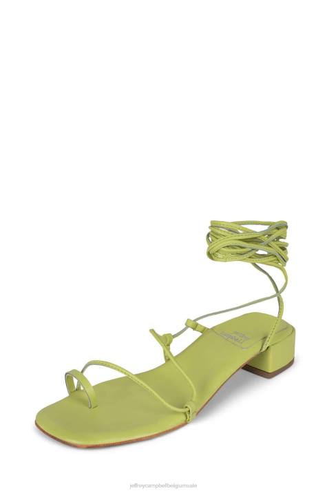 vrouwen Jeffrey Campbell agaat-2 chartreuse V2LZ1599 sandaal met hak