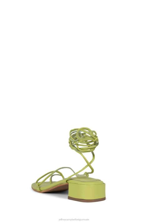 vrouwen Jeffrey Campbell agaat-2 chartreuse V2LZ1599 sandaal met hak