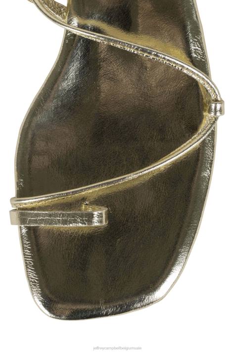 vrouwen Jeffrey Campbell agaat-2 goud V2LZ1598 sandaal met hak