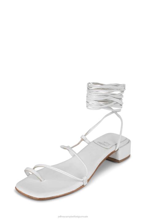 vrouwen Jeffrey Campbell agaat-2 wit V2LZ1596 sandaal met hak