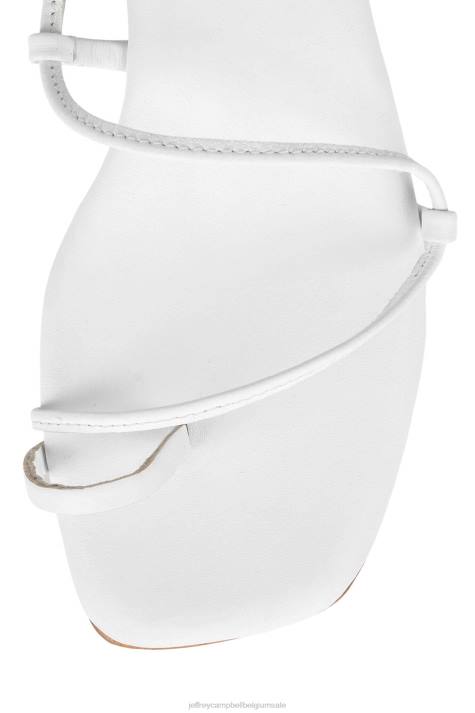 vrouwen Jeffrey Campbell agaat-2 wit V2LZ1596 sandaal met hak