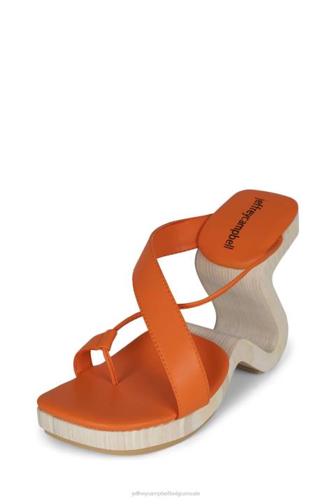 vrouwen Jeffrey Campbell arbelos oranje V2LZ114 sandaal met hak