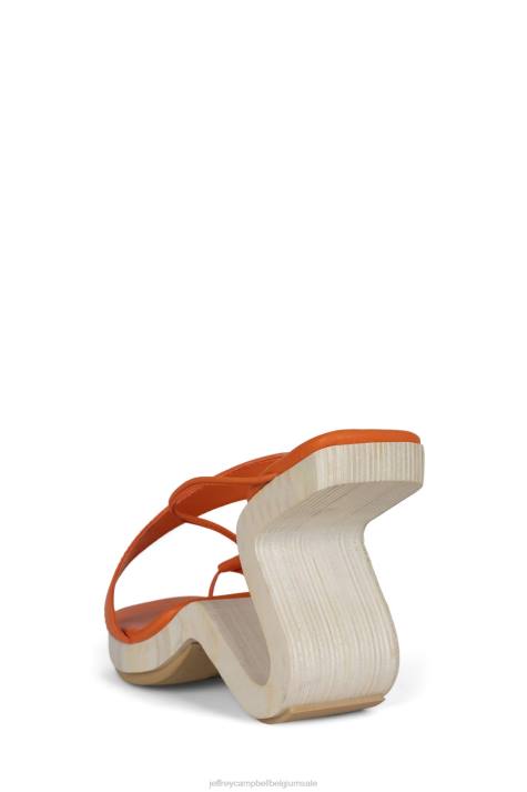 vrouwen Jeffrey Campbell arbelos oranje V2LZ114 sandaal met hak