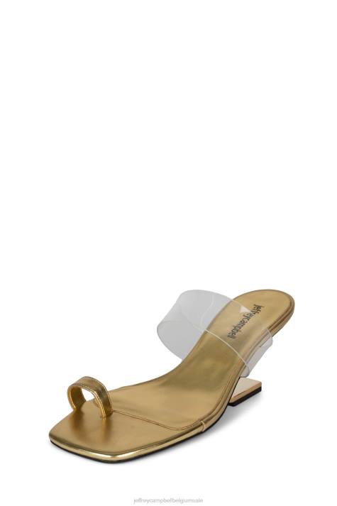 vrouwen Jeffrey Campbell berekenen goud V2LZ1465 sandaal met hak