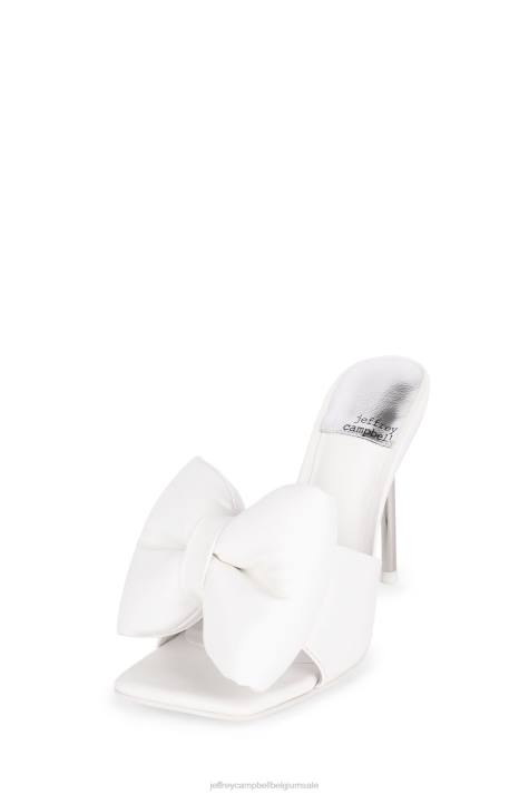 vrouwen Jeffrey Campbell buig neer wit V2LZ1534 sandaal met hak