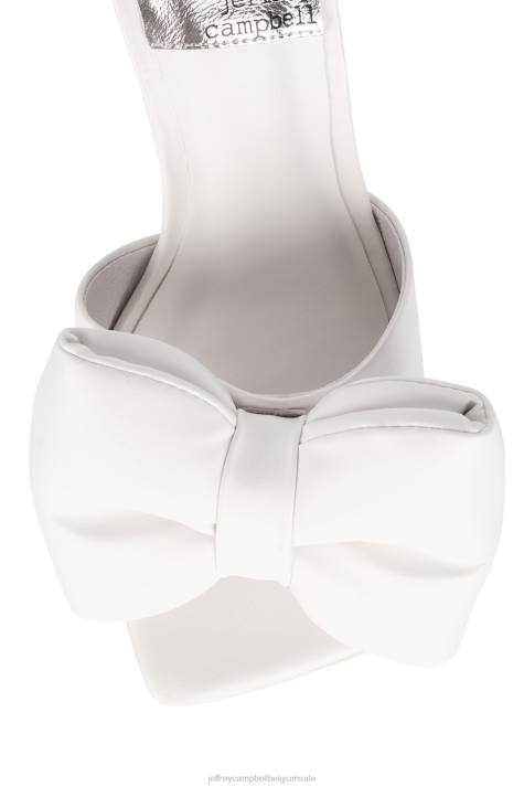 vrouwen Jeffrey Campbell buig neer wit V2LZ1534 sandaal met hak