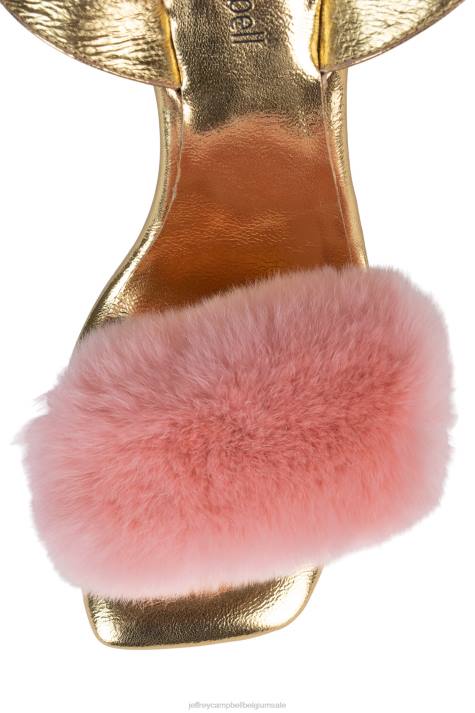 vrouwen Jeffrey Campbell charmeur goud roze V2LZ1517 sandaal met hak