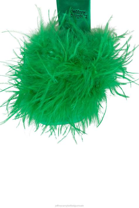 vrouwen Jeffrey Campbell chauffeur Fel groen V2LZ1522 sandaal met hak