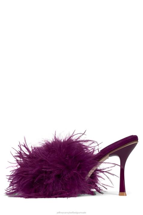 vrouwen Jeffrey Campbell chauffeur fuchsia V2LZ1538 sandaal met hak