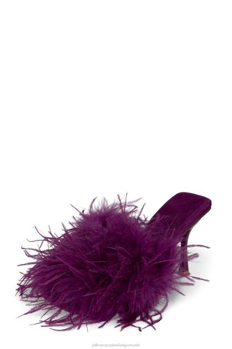 vrouwen Jeffrey Campbell chauffeur fuchsia V2LZ1538 sandaal met hak