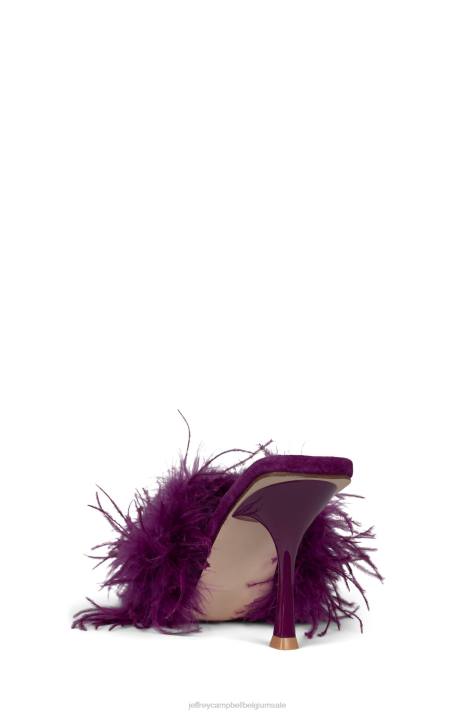 vrouwen Jeffrey Campbell chauffeur fuchsia V2LZ1538 sandaal met hak