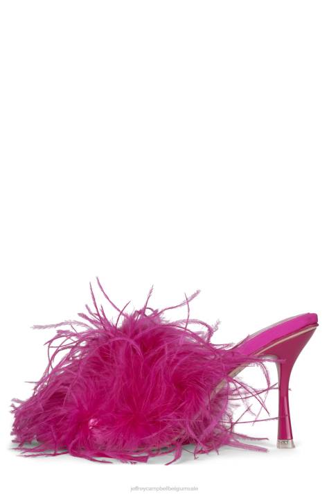 vrouwen Jeffrey Campbell chauffeur heldere fuchsia V2LZ1540 sandaal met hak