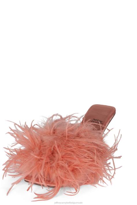 vrouwen Jeffrey Campbell chauffeur perzik V2LZ1523 sandaal met hak