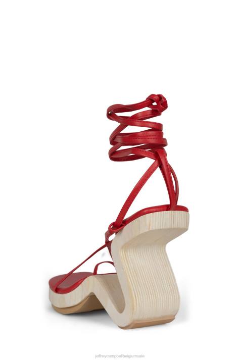 vrouwen Jeffrey Campbell dat allemaal rood V2LZ1527 sandaal met hak