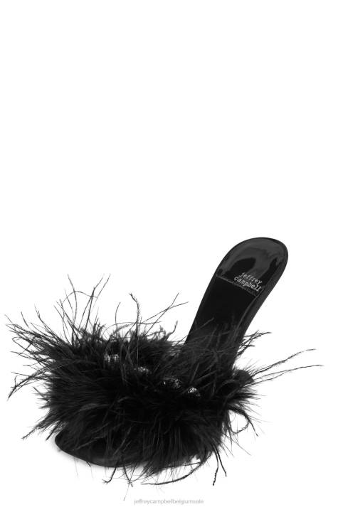 vrouwen Jeffrey Campbell dodie zwart zilver V2LZ1514 sandaal met hak