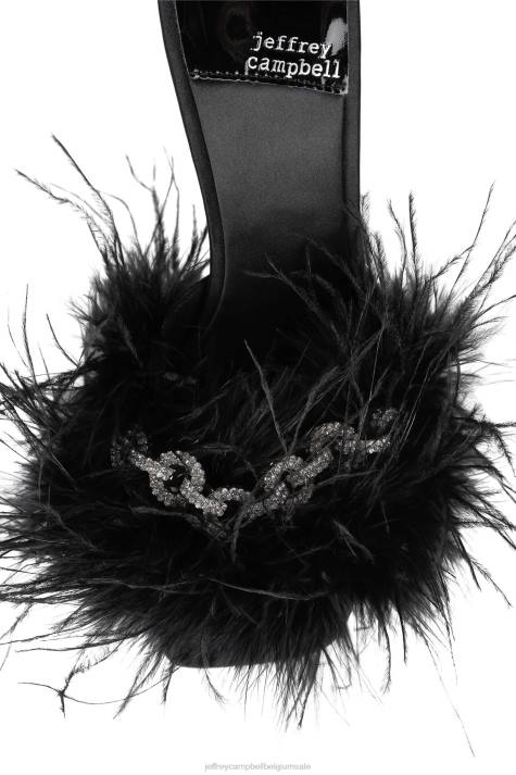 vrouwen Jeffrey Campbell dodie zwart zilver V2LZ1514 sandaal met hak