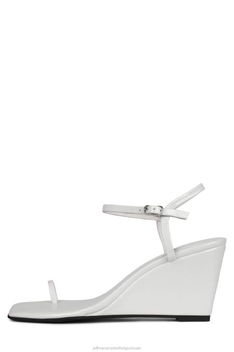 vrouwen Jeffrey Campbell eetlust wit V2LZ1635 sandaal met hak