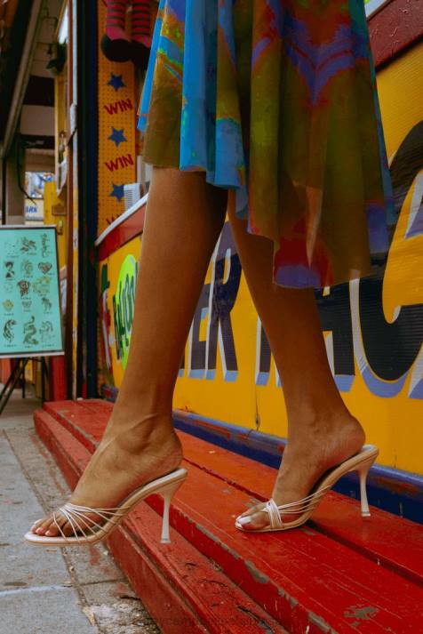 vrouwen Jeffrey Campbell ennuit rosé gouden combinatie V2LZ1593 sandaal met hak