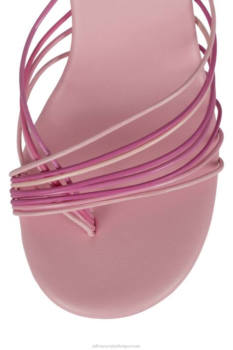 vrouwen Jeffrey Campbell ennuit roze combi V2LZ1595 sandaal met hak
