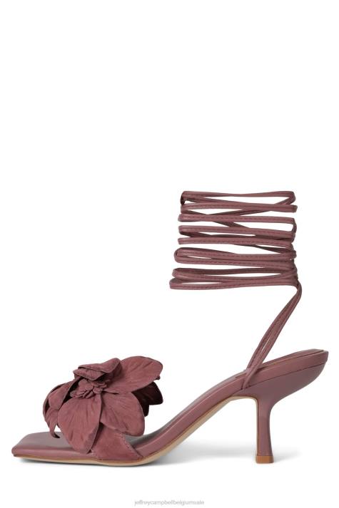 vrouwen Jeffrey Campbell essence roze suède V2LZ129 sandaal met hak