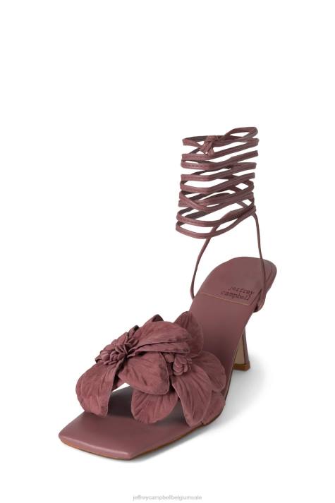 vrouwen Jeffrey Campbell essence roze suède V2LZ129 sandaal met hak